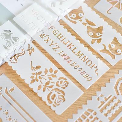 Многофункциональный шаблон для рисования полосок мультфильмов: Детский набор раскрасок и линеек из черного картона