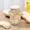 Wooden Bottle Sealing Caps Compatible Wood Lids Wide Mouth Cover Mason Jar Lid Canning Storage