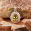 Серебряное ожерелье S925 с цветным кулоном-сокровищем для женщин, натуральный топаз, цитрин, аметист, гранат, перидот