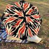 1PC Flames Pattern Umbrella-8-Rib Reinforced Portable Folding Travel Suitable for All Seasons Outdoor Daily Use Is an Ideal Choice  -K0330
