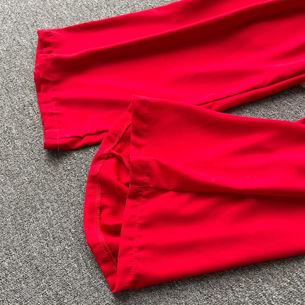 Модный французский костюм-рубашка на одно плечо с оборками и цветочным принтом, женский тонкий широкий брючный костюм с высокой талией