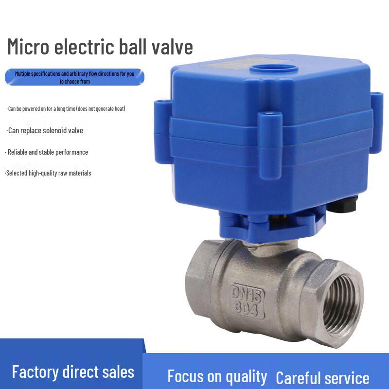 YUNDUO DN25 Electric 304SS Two-Way Ball Valve