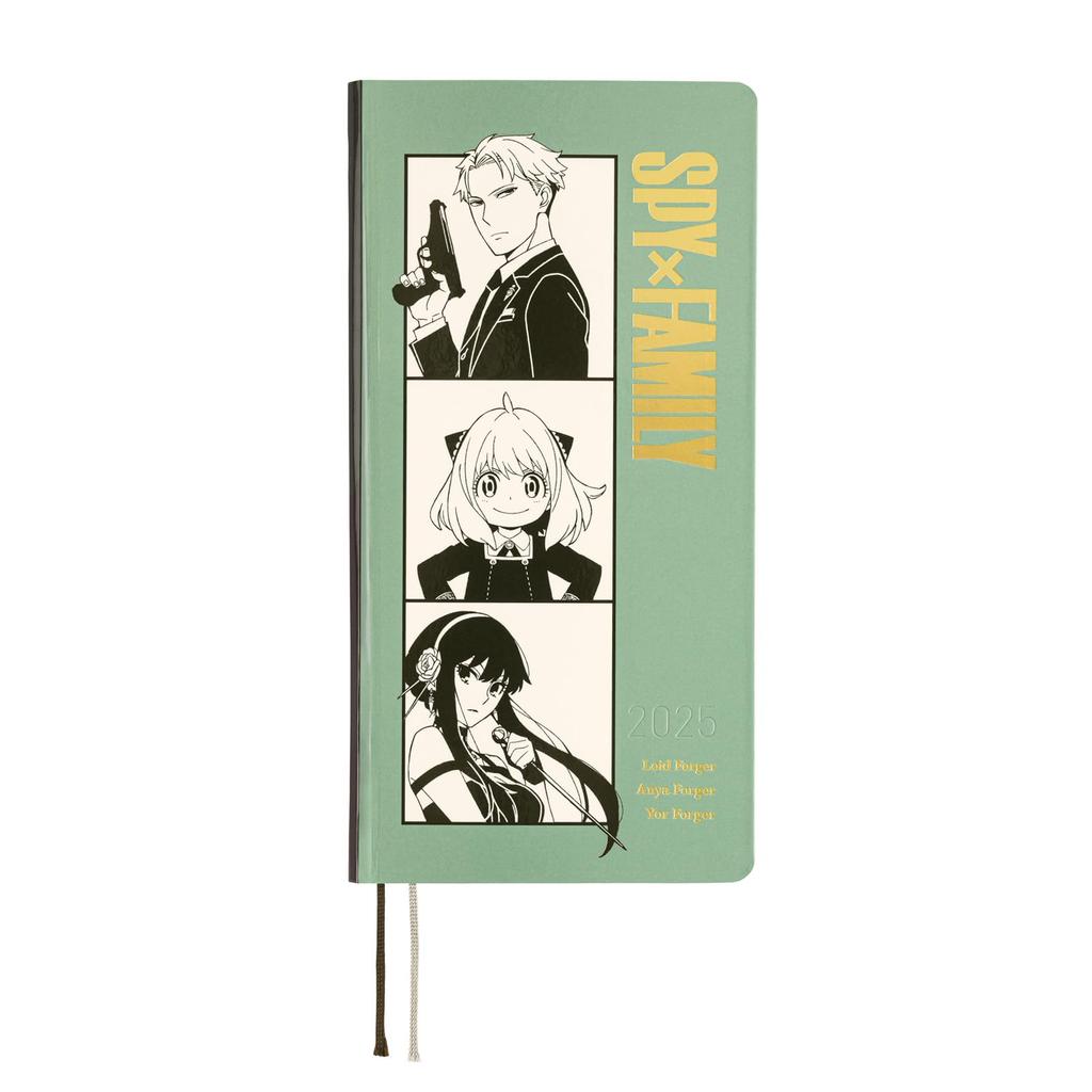 Hobonichi Techo 2025 Weeks Family Stamp Starts In Weekly Slim Vertical SPY×FAMILY/Forger Domestic Valid, April, Planner, Left,