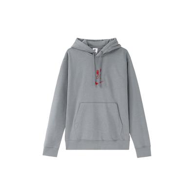 Nike Однотонная толстовка с логотипом и шнурком, мужские топы, дымчато-серый DV2041-012