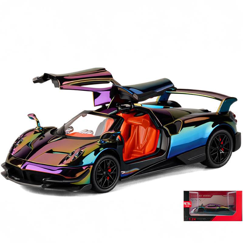 1:24 Pagani Huayra Dinastia BC Суперкар Сплав Гальваника Модель Спортивного Автомобиля Металл Автомобили Модель Гоночной Машины на Трассе Звук Свет