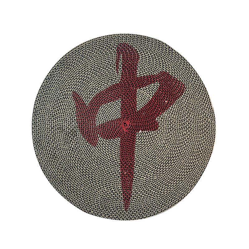 Wall-Mounted Self-Adhesive Cat Scratcher: Vertical Corrugated Cardboard for Claw Sharpening, Scratch-Resistant, Wear-Resistant