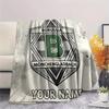 Custom Name Borussia Monchengladbach Flannel Blanket, High quality Comfortable for All Seasons, Home Decor, Warmth and Comfort
