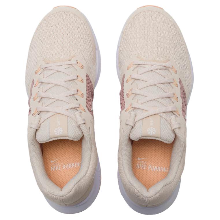 Nike Run Swift 3 Cushioning Abrasion Resistant Breathable Low Top Running Shoes Women's Beige Pink Sneakers DR2698-107