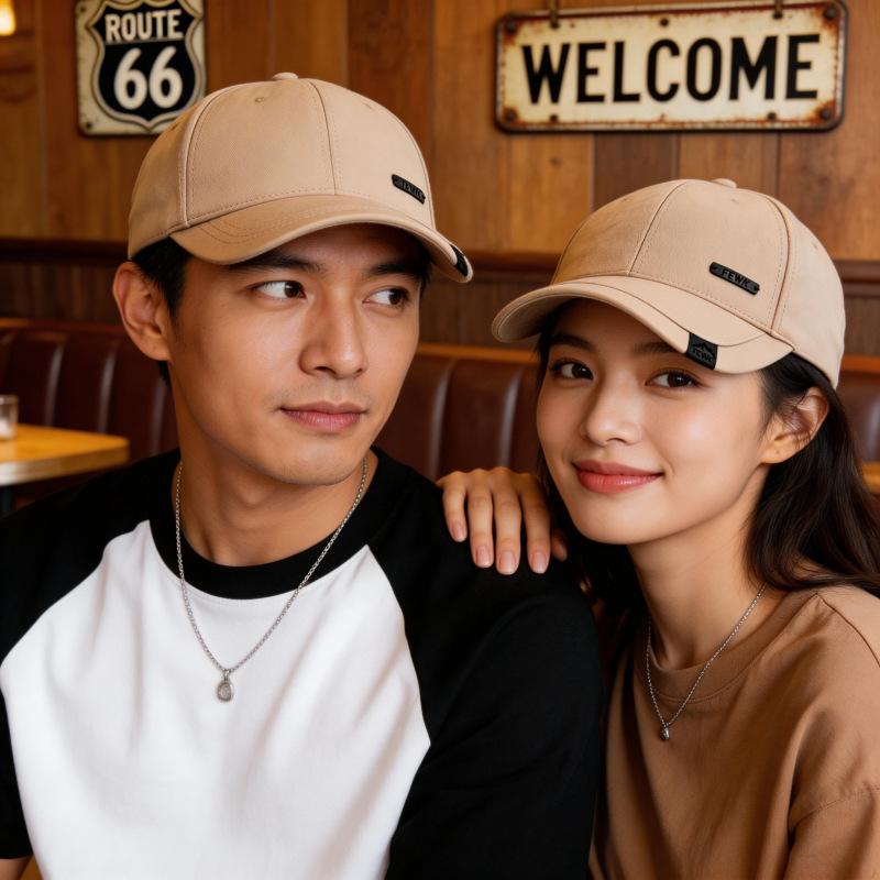 Hat Women'S Summer Fashion Simple Baseball Cap Cotton Polyester Cap Men'S Outdoor Sunscreen Hardtop Sun Hat