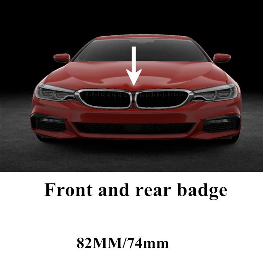 2 шт. передний капот и задний багажник (82 мм и 74 мм) Значок Эмблема 51148132375
