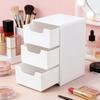 3-Tier Clear Acrylic Drawer Storage Box Durable Desktop Organizer for Home Vanity Desk Stationery Storage