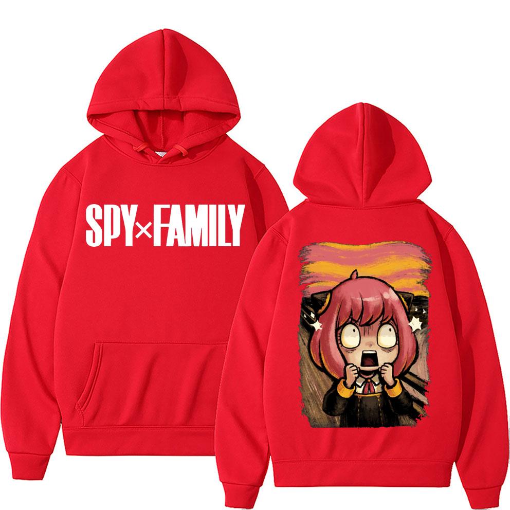 Японское аниме Spy X Family Anya Forger Толстовка с графическим принтом Harajuku Уличная одежда унисекс Женская одежда Unisexga Толстовка большого размера