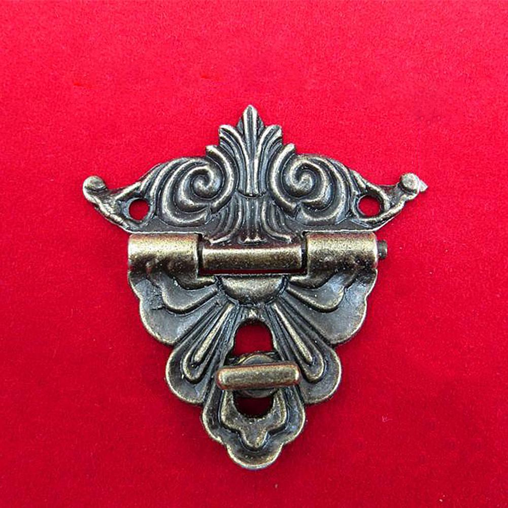 Винтажная антикварная металлическая застежка, шкатулка для драгоценностей, защелка для чемодана, деревянная пряжка для футляра