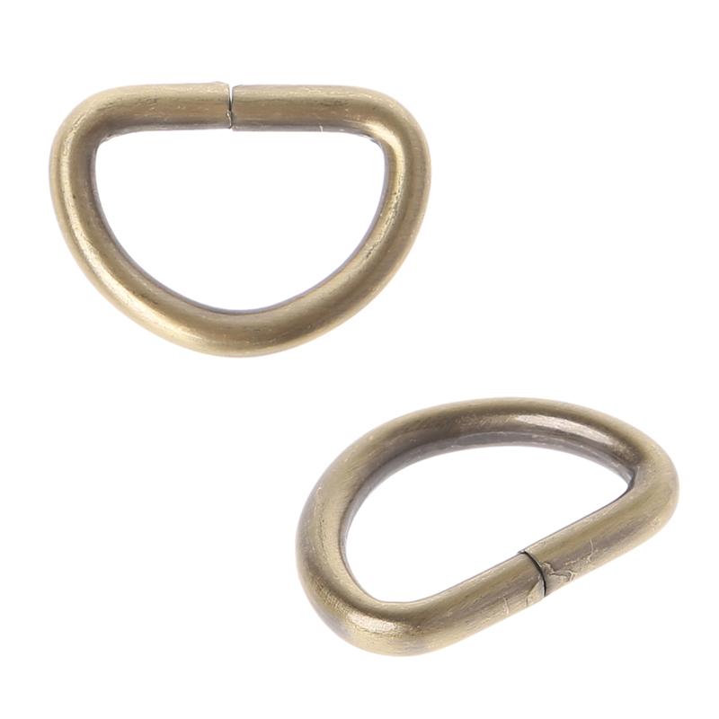 D-кольцо Металлический лямочный ремешок Кожаная сумка Ремесленная пряжка Ремесло 10 шт.