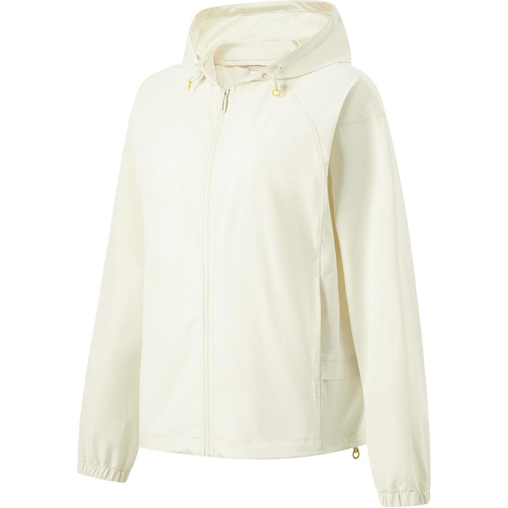 Li Ning Fitness Series Hooded Solid Color Casual Sports Jacket Women Jacket Fat-Yellow AFDU518-4