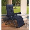Кресло-реклайнер складное | 5 регулируемых положений | Амортизация | Портативное и компактное кресло для дома, отдыха, пожилого возраста | Черный, мягкая сталь