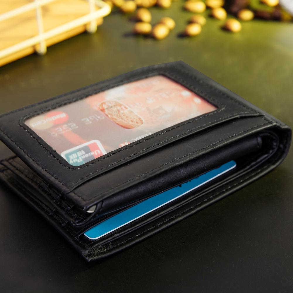 RFID защита от кражи мужские кошельки карман для монет кошелек держатель для карт на молнии кошельки из натуральной коровьей кожи