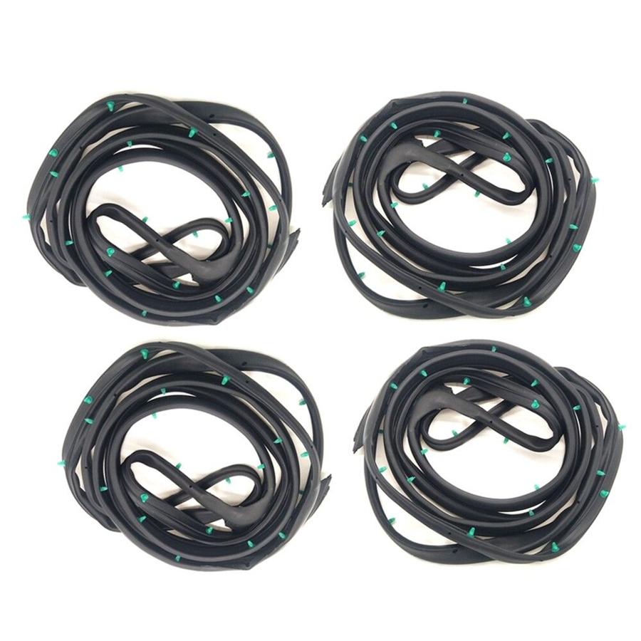 4 X Front Rear Left Right Replacement Door Rubber Seals For ACCORD Sedan 2003-07