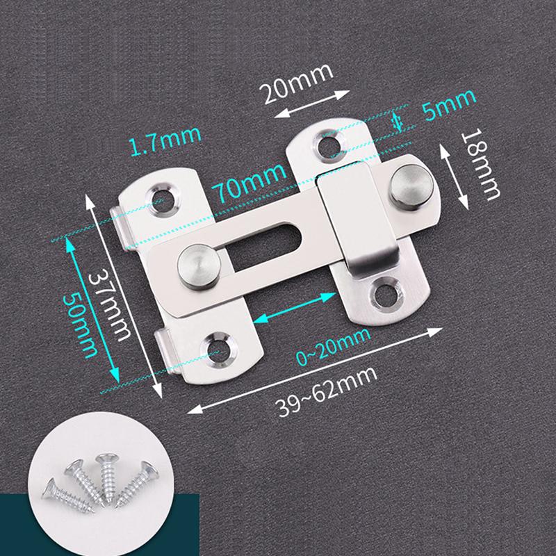 Болт защелки дверного замка, 90, 180 градусов, тумблер из нержавеющей стали