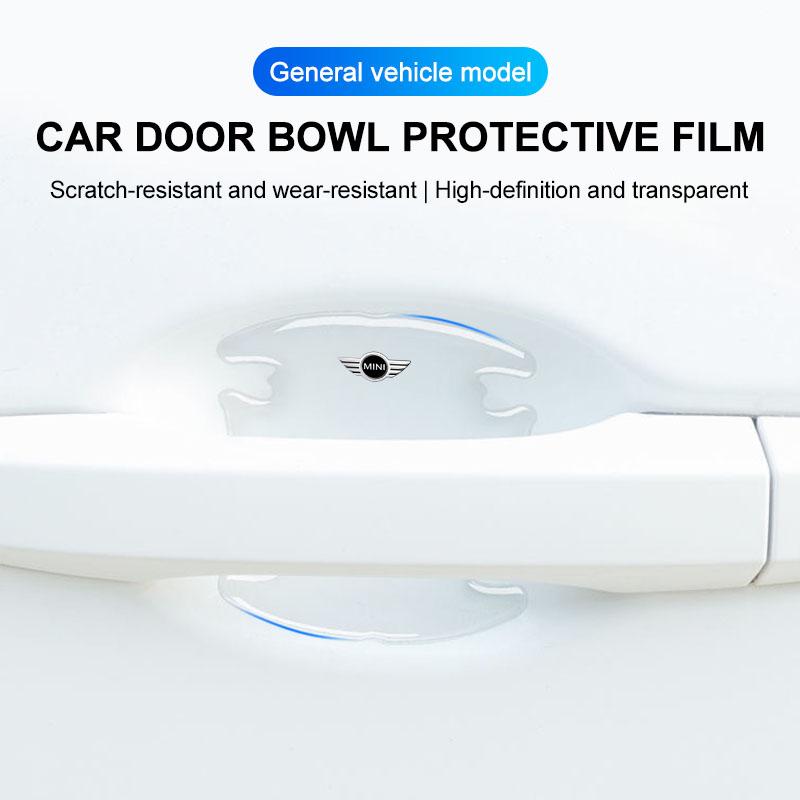 4PCS Car Door Transparent Strip Rearview Mirror Anti-Collision Protection Strip For MINI Cooper F54 F55 F56 R56 R60 Roadster Clubman Coupe
