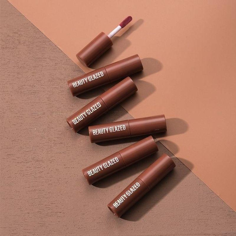 BEAUTY GLAZED - Шоколадный шелковистый блеск для губ - 12 цветов