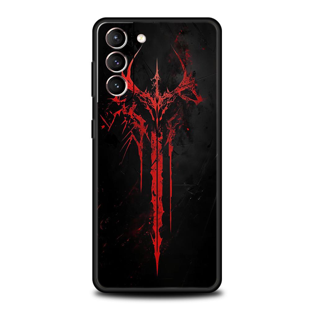 Phone Case Cover for Samsung Galaxy S25 Edge S24 S23 S22 S20 S21 FE Ultra S10 S10E Plus 5G Soft TPU The Sword Creative Pattern
