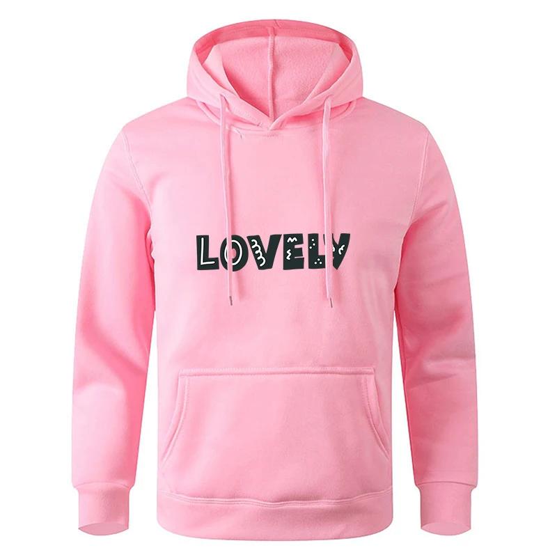 For Male And Women Spring Autumn Men's Solid Color Casual Oversize Black Sweatshirt Hoodie Pullover