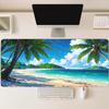 Summer Tropical Beach Landscape Extended Gaming Mouse Pad NonSlip Rubber Base Large Desk Mat Keyboard Mouse Pad For Laptop Pc