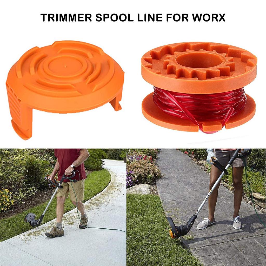 Trimmer Spool Line for Worx Replacement Grass Trimmer Line Spool Set For Worx Weed Eater Cutter Lawn Trimmer Replacement