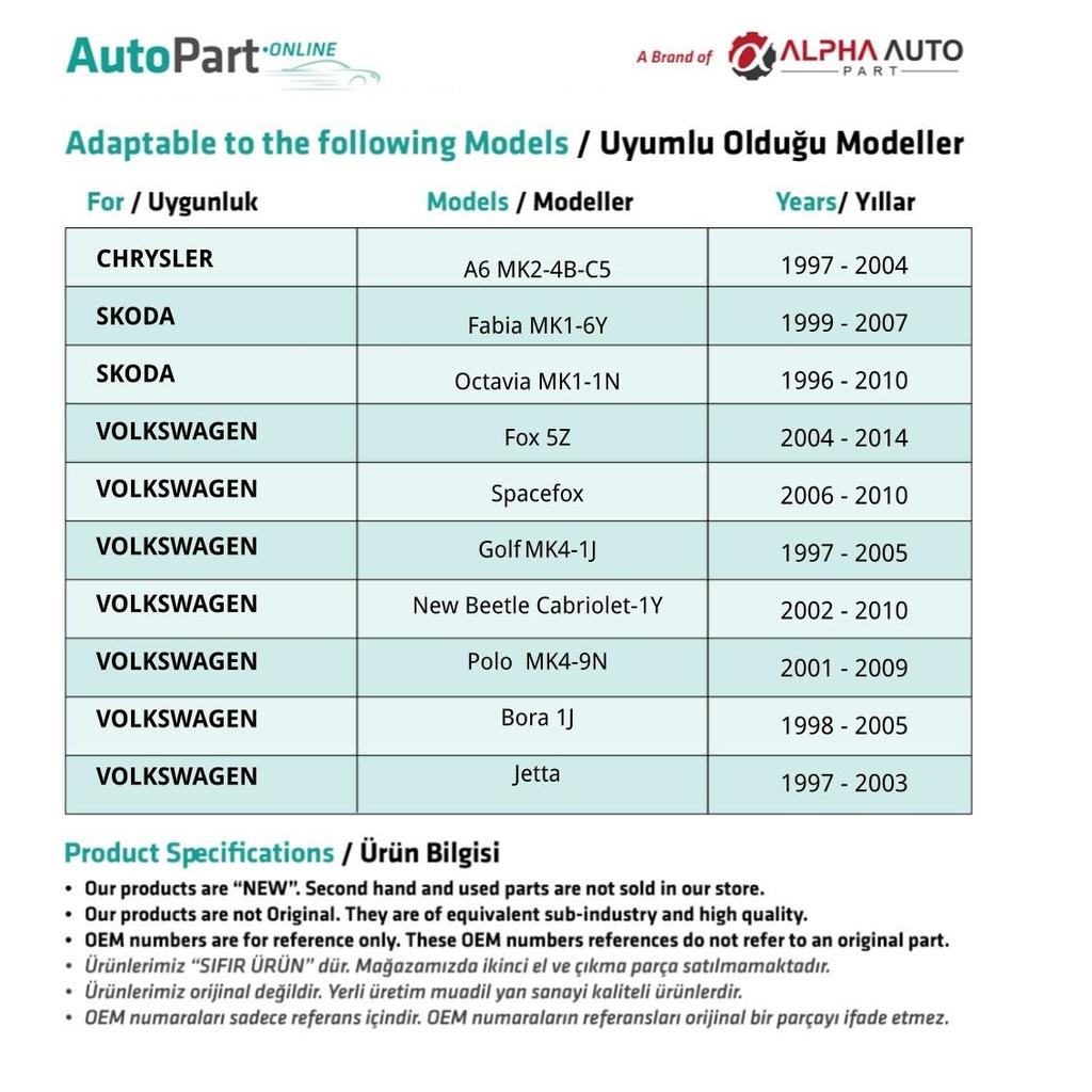 Lock Repair Kit for A6,Skoda Fabia,Octavia