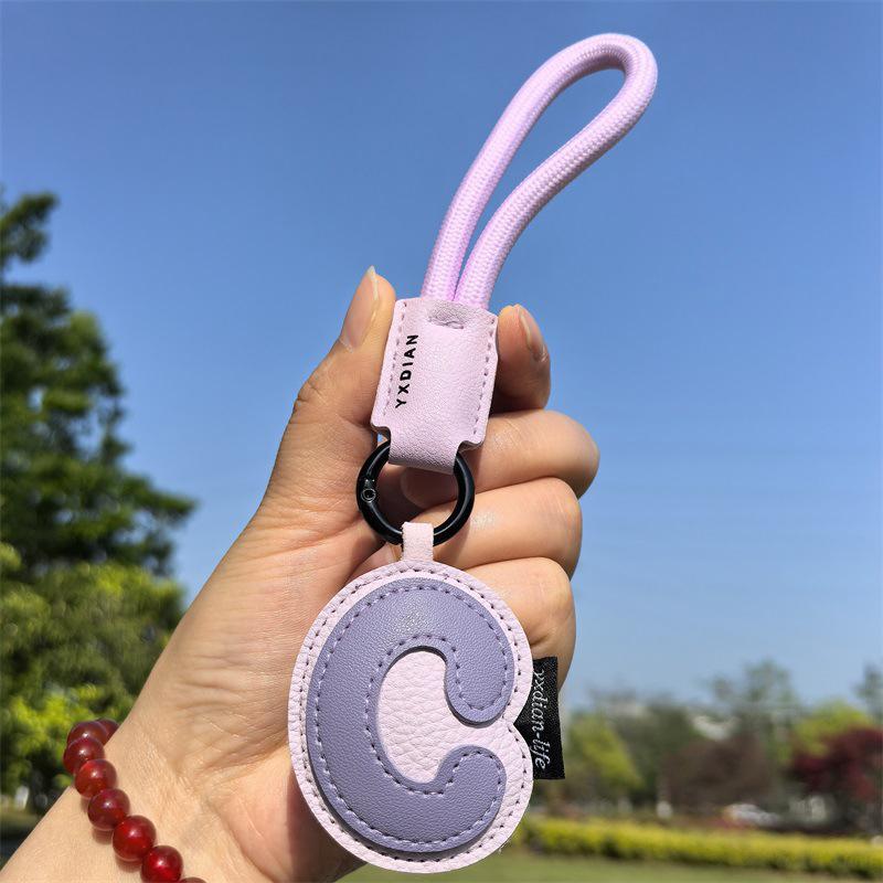 1PC Anniversary Gifts Lucky Letters Creative Alphabet Keychain Minimalist Wedding Favors Trendy For Couples Engraved 18CM