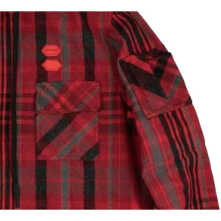 Off-White Куртки Мужские Красные С Капюшоном (Несъемный) Умеренный Другой OMGA061E19E230022010