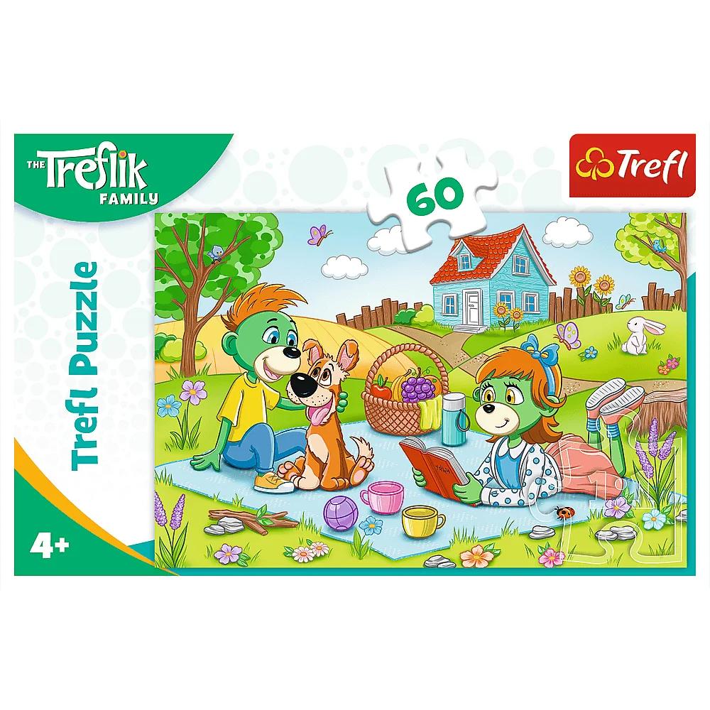 Puzzle Rodzina Treflików 60 El. Przygody Rodziny Treflików Trefl
