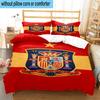 3PCS Spain Football Crest 3pcs Bedding,Including 3PCS Duvet Cover And 2pcs Pillowcases Perfect for Christmas,Ideal for Bedroom, Dormitory