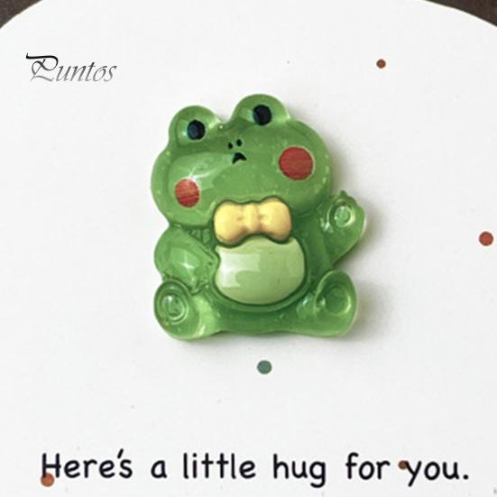 Карманный мультяшный динозавр, украшение с поздравительной открыткой, маленькое объятие, зеленая лягушка, украшение из смолы, друзья, семья, день рождения, годовщина, подарок