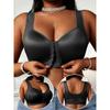 Women S Front Closure Push Up Plus Size Smooth Sports Bra No Underwire