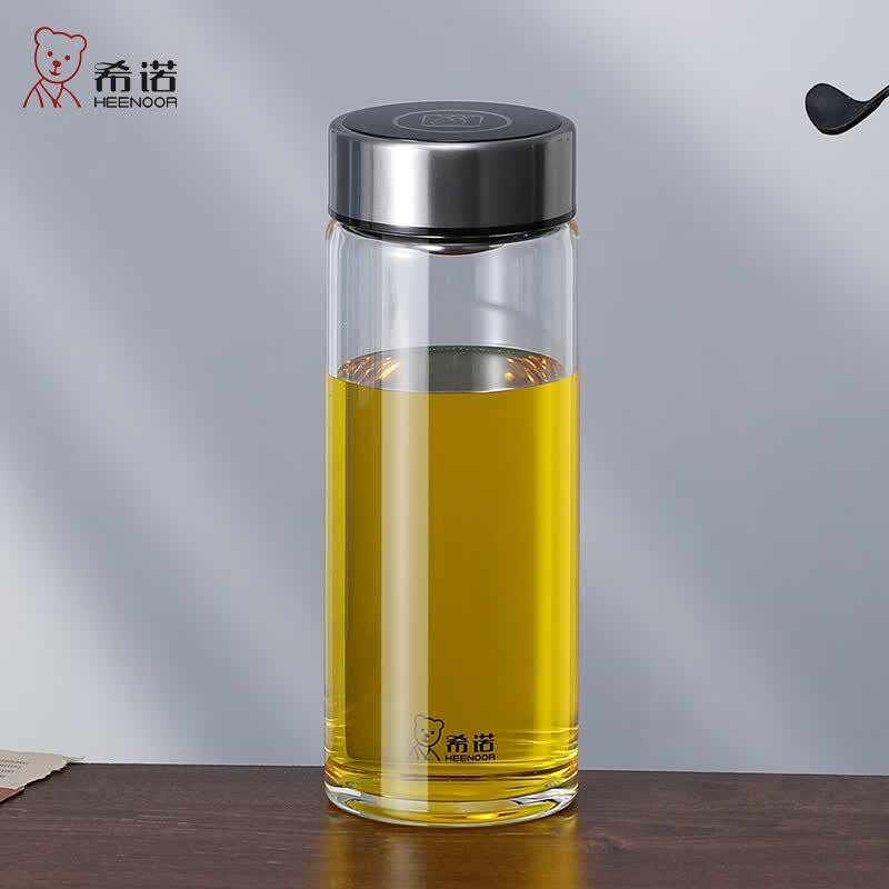 Heenoor Single-Layer Glass Tea Cup with Filter
