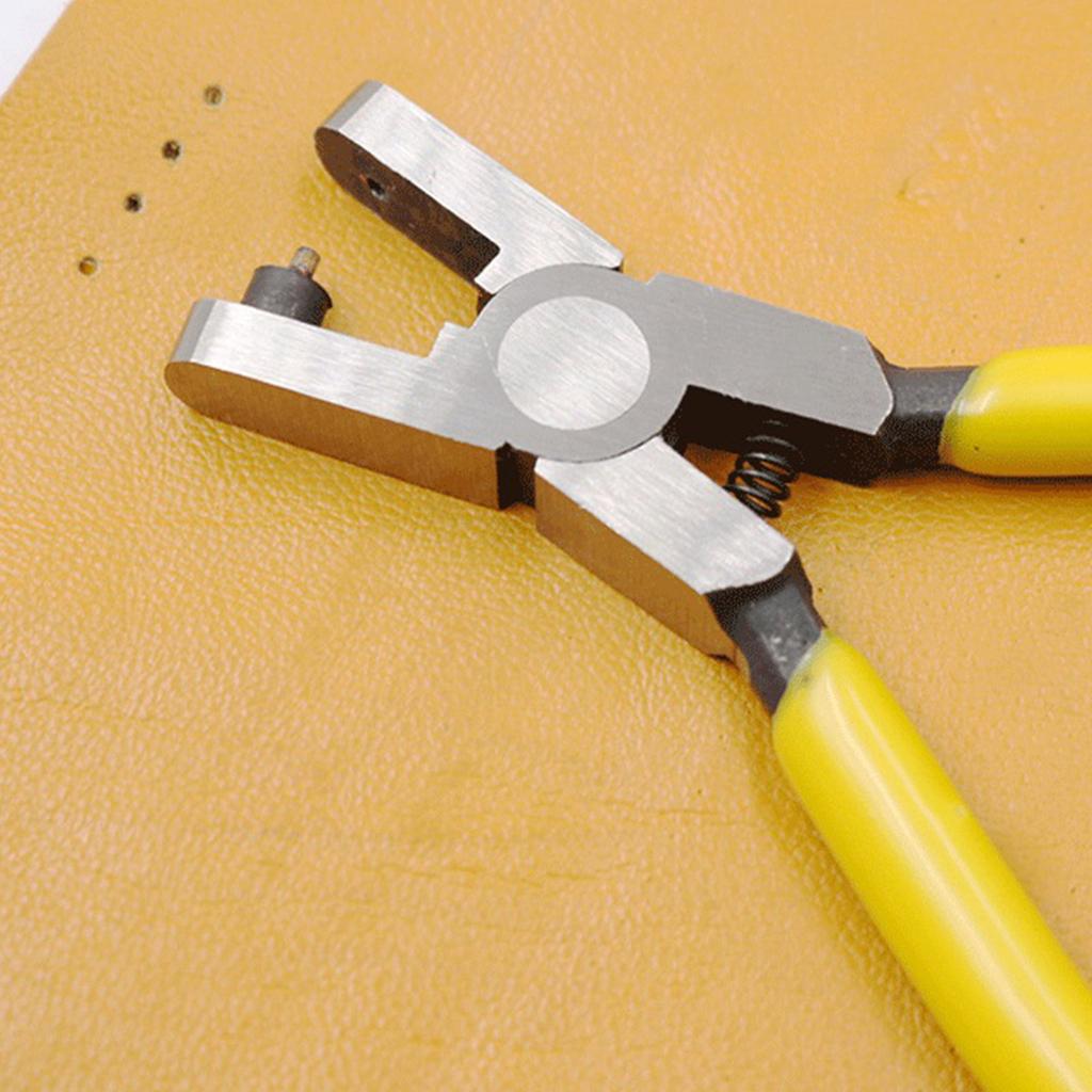 Universal Hole Puncher Pliers Watch Strap WatchBand Belt Punching Tool Yellow Small Hole Punch Pliers Hole Hand Tool