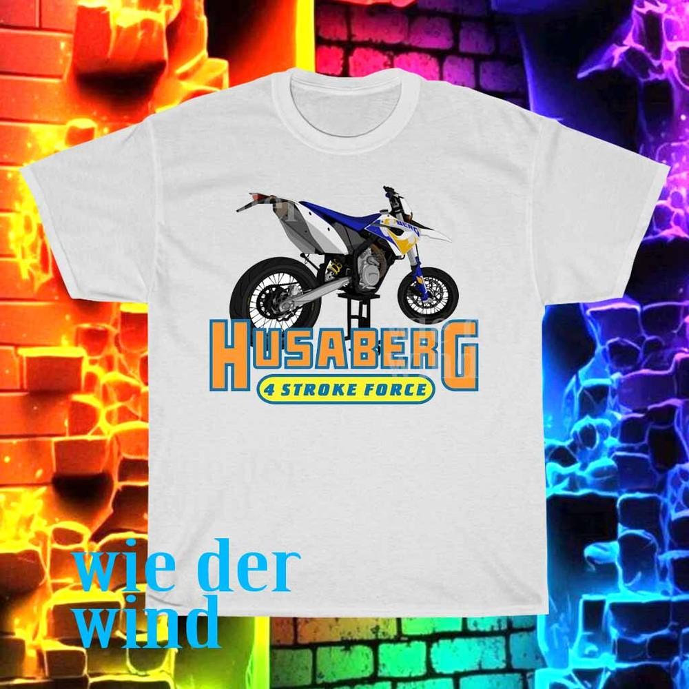New HUSABERG STROKEE FORCE LOGO Men#039;s Tshirt funny size S to 5XL Unisex T-Shirt