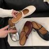 Модные женские лоферы с круглым носком, туфли на плоской подошве, мокасины из мягкой кожи, повседневные лоферы, ретро-мода, одинарные туфли Ninja Marie для женщин