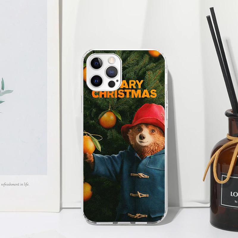 Cute P-PaddingtonS Bear Phone Case For Iphone 17 Air 16 15 Plus 16E 14 Pro Max 13 Mini 12 11 7 8 SE Fundas Soft Back Cover 17 Ai