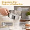 Stainless Steel Fine Mesh Round Handheld Silver Manual Flour Sifter  Baking Prep