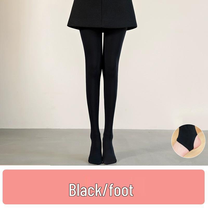 Thick Lined Fleece Autumnwinter Nude Pantyhose Womens Springautumn Style Thin Flesh Color Leggings