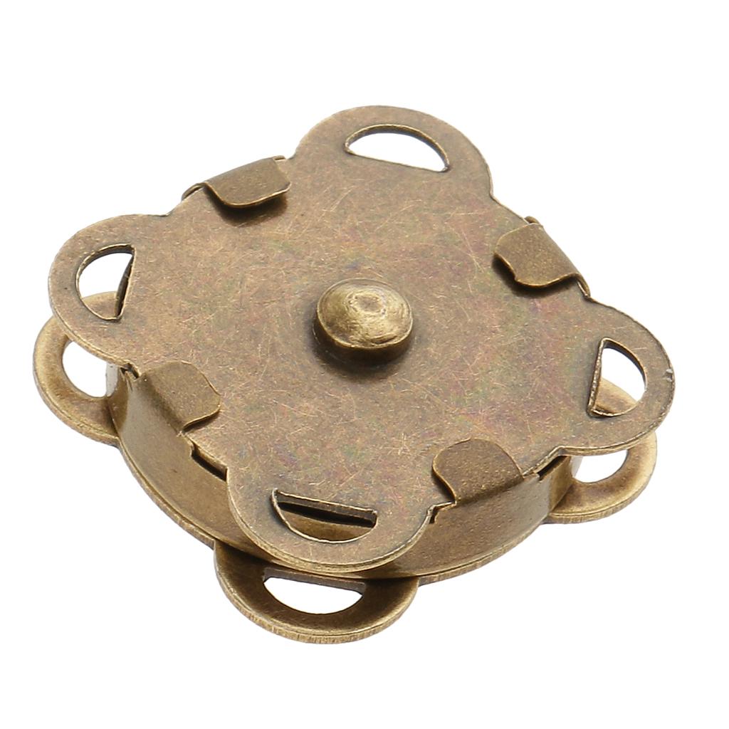 Магнитные застёжки для сумок диаметром 18 мм, 10 штук в наборе