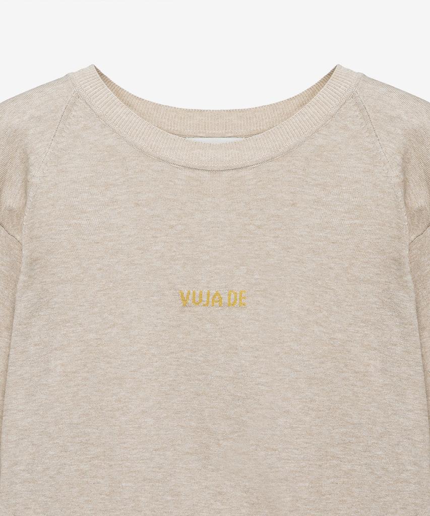 MIND BRIDGE WOMEN [W] Oversized Lettering Raglan Knit