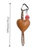 Basketball Leather Heart Keychain PU Love Football Bag Charm  Children Girl