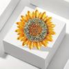 Sunflower Brooch Pin with Rhinestones, Cute Alloy Fashion Flower Lapel Pin for Daily Wear, All-Season Accessory