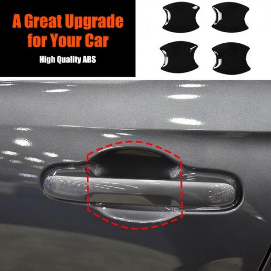 Glossy Piano Black Exterior Door Bowl Trim For Honda Pilot 23+/Passport 2026