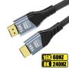 Кабель HDMI 2.2 16K 60 Гц 8K 120 Гц 240 Гц для ТВ-приставки, ПК, PS5, Switch 1 м, 2 м, 3 м, 5 м (длинный), 50 см (короткий) Видеопровод 96 Гбит/с Высокоскоростной HDR 10