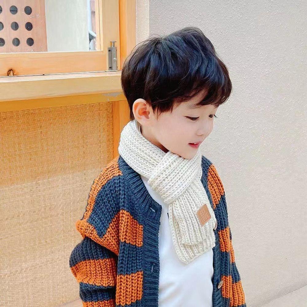 Warm Kids Scarf Soft Knitted Scarf Fashion Neck Warmer  Baby Boys Girls